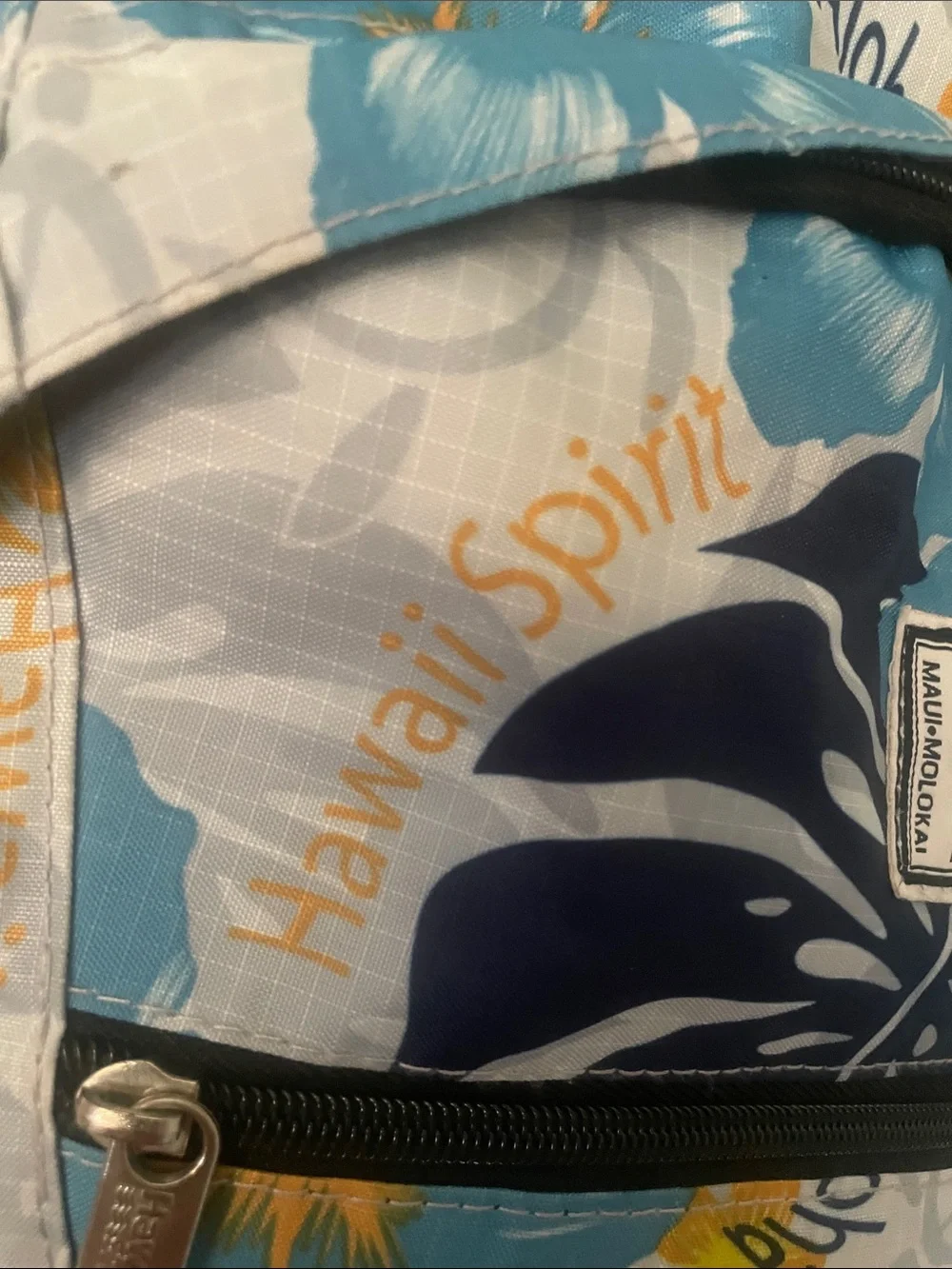 Blue Floral Men's Backpack